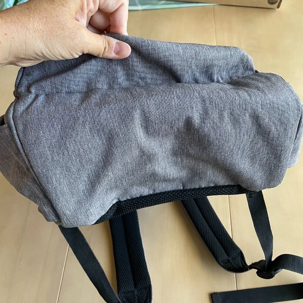 Hap Tim Grey Unisex Diaper‎ Bag Backpack, Large Capacity Travel, Water Resistant